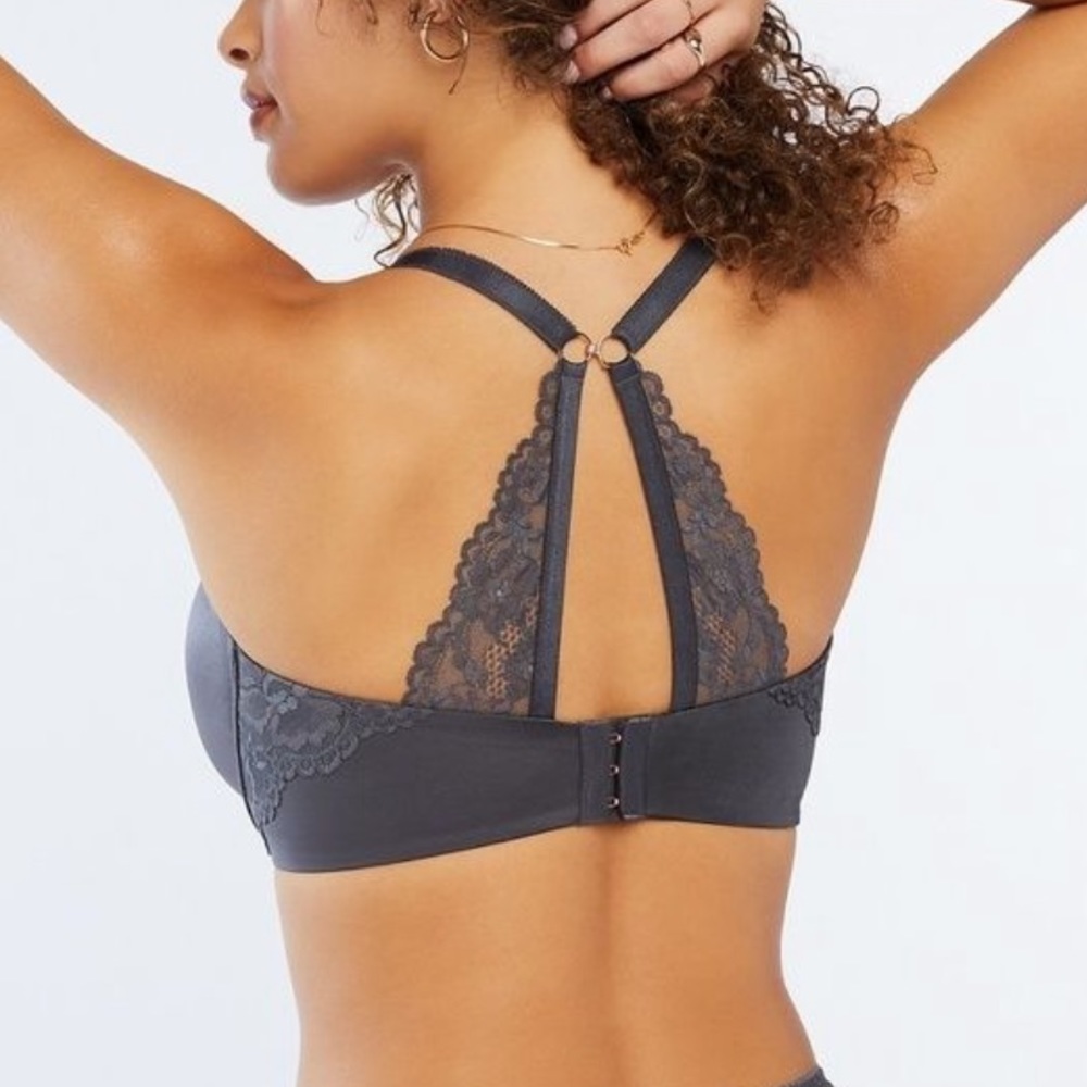 Floral Lace Convertible T-Shirt Bra 32DDD